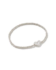 Like wearing your heart on your sleeve? Then the Ari Silver Pavé Heart Stretch Bracelet in White Crystal is perfect for you. Designed to fit any wrist, this minimal-yet-playful bracelet is the easiest way to bring some love and shine to your everyday stacks. White Crystal Bracelet, Kendra Scott Bracelet, Heart On Your Sleeve, Crystal Heart Earrings, Crystal Heart Necklace, White Crystals, White Crystal, Heart On, Crystal Heart