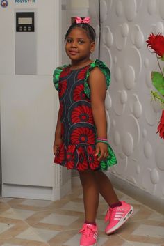 Ankara Ball Gown For Kids, Ankara Gown For Kids, Latest Children Ankara Gown, Ankara Dress For Kids, Children Ankara Gowns, Baby African Clothes, African Kids Clothes, Ankara Styles For Kids