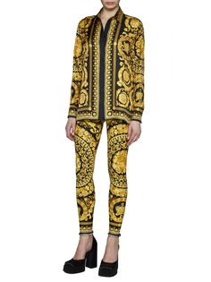 78% Polyamyde, 22% Elastane Elegant Fall Leggings, Versace Baroque, Versace Couture, Zimmermann Dress, Pleats Please Issey Miyake, Versace Jeans, Short Leggings, Gianni Versace, Jeans Jumpsuit