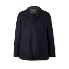 Loro Piana's refined 'Spagna' jacket is both smart and practical. It's been made in Italy from double-faced cashmere-felt that's exceptionally soft and treated with the brand's Rain System® technology, so it's water-repellent, too. Supple leather trims and a partial lining add to the style's refined look. Tailored Luxury Outerwear For Business, Luxury Tailored Outerwear For Business, Luxury Tailored Business Outerwear, Luxury Wool Sport Coat With Long Sleeves, Timeless Cashmere Outerwear For Work, Luxury Cashmere Outerwear For Fall, Luxury Tailored Outerwear With Pockets, Luxury Long Sleeve Wool Sport Coat, Timeless Cashmere Outerwear With Lapel Collar