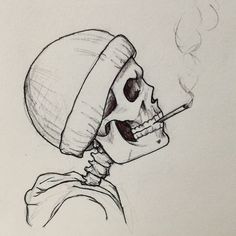 Skull Drawing Sketches, Sick Drawings, Easy Graffiti, Interesting Drawings, Disney Drawings Sketches, Pencil Sketch Images, Graffiti Style Art