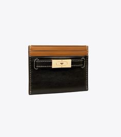 T Card Case: Women's Designer Card Cases | Tory Burch Chic Rectangular Card Holder With Card Slots, Chic Rectangular Card Holder, Chic Daily Use Card Holder With Interior Slots, Chic Rfid Blocking Rectangular Card Holder, Chic Rectangular Card Holder With Rfid Blocking, Chic Brown Card Holder, Chic Card Holder For Daily Use, Chic Brown Card Holder With Slots, Chic Brown Card Holder With Card Slots