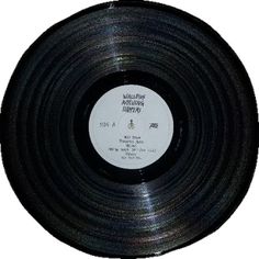 the rolling stones'album is shown on a black record