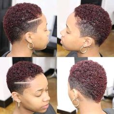 Fade Haircut Women, Short Natural Haircuts, Black Hair Short Cuts, Tapered Natural Hair, Natural Hair Cuts, Natural Hair Short Cuts, Long Hair Tips, Glossy Hair, Big Chop