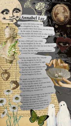 an altered collage with images and words