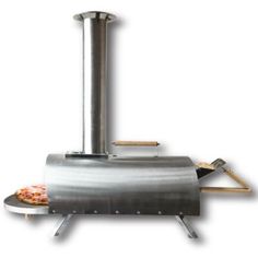 an image of a pizza oven that is stainless steel