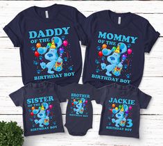 Blues Clues Birthday T shirt, Blues Clues Theme Party, Personalized shirts for kids, Family matching birthday shirt BXM414 👏CONGRATULATIONS You have found an online shop with reasonable prices, amazing quality, and fast shipping  We offer shirts for VACATIONS, HOLIDAYS, EVENTS, FAMILY REUNIONS, BIRTHDAYS, MOTHER'S DAY, FATHER'S DAY, GRADUATIONS, FUNNY T-SHIRTS as well as CUSTOM T-SHIRTS.  💖Description💖  --About this T-shirt--  👉Our Adult Unisex T-Shirt brand is BELLA CANVAS Available in size Blue Clues Birthday Party Shirts, Blues Clues Birthday, Matching Birthday Shirts, Blue's Clues, Blues Clues, Family Reunions, Birthday Shirt, Family Matching, Shirt Brand