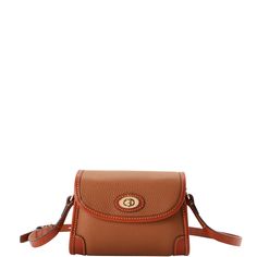 Everyday Chic  This stunning crossbody, crafted from Italian pebbled leather, is bringing the retro look back! Monogram Pendant, Tan Cowhide, Key Hook, Everyday Chic, Satchel Tote, Credit Card Wallet, Dooney And Bourke, Dooney & Bourke, Everyday Bag