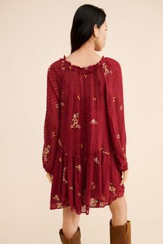 Rent Garden Glory Mini Dress from Nuuly. Pick 6 items for $98/month. Free shipping + returns. Red Dress For Fall Garden Party, Free People Aesthetic, People Aesthetic, Feminine Details, The Present, Free People Dress, Hand Stitching, The Past, Free People