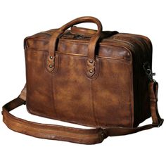 Vintage Genuine Leather large tote duffle bag Classic Large Capacity Satchel, Classic Top Handle Briefcase With Large Capacity, Classic Everyday Briefcase With Large Capacity, Classic Large Capacity Briefcase For Everyday Use, Classic Tote Briefcase With Large Capacity, Classic Large Capacity Tote Briefcase, Classic Laptop Tote Bag With Luggage Sleeve, Classic Laptop Bag Tote With Luggage Sleeve, Classic Tote Laptop Bag With Luggage Sleeve