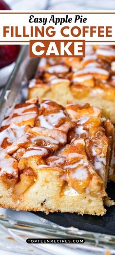 an easy apple pie filling coffee cake