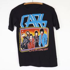 Vintage 1979 The Cars Live In Concert Tour Shirt Black Men All size Shirt NG177 | eBay