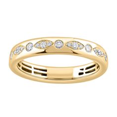 Round Diamond Wedding Band, Round Diamonds Wedding Band, Unique Diamonds, Diamond Wedding Band, 10k Gold, Diamond Bands, Diamond Wedding Bands, Diamond Wedding