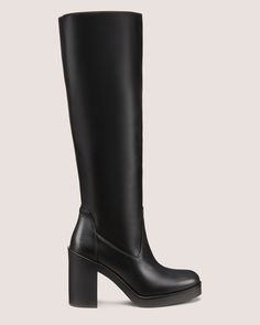 BETHENNY 80 BOOT | Stuart Weitzman Wide Calf High Shaft Heeled Boots With Reinforced Heel, Tall Leather Heeled Boots With Reinforced Heel, Formal Tall Boots With Reinforced Heel, Classic Boots With Medium Width And High Shaft, Platform Boots With Reinforced Heel And High Shaft, Tall Leather Boots With Reinforced Heel, Luxury Knee-high Platform Boots With Reinforced Heel, Tall Boots With Reinforced Heel, Luxury Medium Width Knee-high Heeled Boots