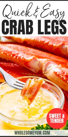 How To Cook Crab Legs Crab Leg Recipes Boiled, Crab Legs Recipe, Recipe Folder, Crab Legs, Quick Weeknight Meals, Learn To Cook, Weeknight Meals, Healthy Dinner Recipes, Real Food Recipes