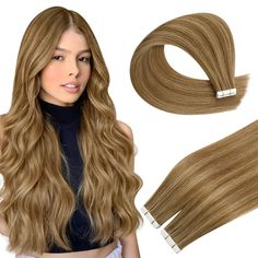 Moresoo Virgin Tape-in Hair Moresoo Hair 14-24 Inch Invisible Tape In Virgin Hair Extensions. High Quality 100% Human Tape In Hair Extensions Are The Perfect Way To Add Volume & Length For Women. Product Info Material: Premium 100% VIRGIN human hair extensionsTexture: Straight HairColor: #P6/60Weight: 10 pieces/pack, 25g/pack? 【We recommend 2 Pack for Thick Hair, 3 Packs for Thin Hair, and 4 Packs or more for Fine Hair】Hair Length: 14-24inch; 1 inch=2.5cmPremium Quality Invisible Tape Ins:- Each Tape Ins, Hair Extension Shop, Halo Hair, Tape In Extensions, Full Hair, Christmas Set, Head Hair, Tape In Hair Extensions, Hair Toppers