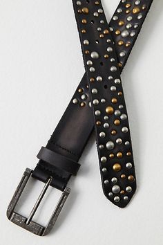 Add an edgy touch with this belt, featured in a leather fabrication and with round, mixed-metal studs for an ultra cool detail to any look.* Buckle closure* Adjustable fit Style Aesthetics, Embellished Belt, Suede Belt, Studded Belt, Belt Style, Heritage Fashion, Black Leather Belt, Brown Belt, Vintage Belts