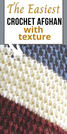 the easy crochet afghan with texture