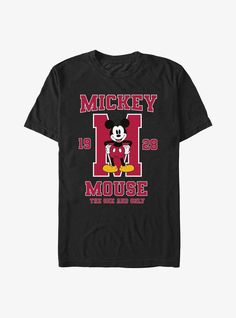 Lightweight 100% combed ring spun cottonWash cold; dry lowImportedListed in men's sizes Cute Mickey Mouse T-shirt For Fan Merchandise, Fun Mickey Mouse T-shirt, Cute Mickey Mouse Short Sleeve T-shirt, Vintage Disney Shirts Hot Topic, Trendy Mickey Mouse Short Sleeve T-shirt, Cat Mom Shirts, Tall Hoodies, Plus Size Fits, Socks And Tights