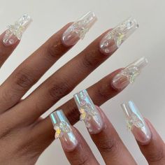 butterfly nail ideas designs nail art Chrome Butterfly Nails, Butterfly Nail Ideas, Chrome Butterfly, Clear Chrome, Butterfly Nail Designs, Clear Acrylic Nails, Butterfly Nails, Chrome Nails Designs, Spring Acrylic Nails