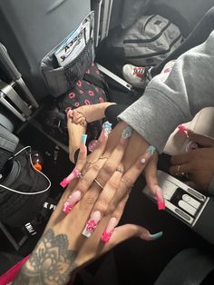 Buu Monster Inc, Matching Nails, Hard Nails, Cute Piercings, Nail Sets