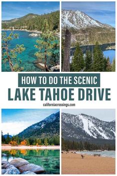 how to do the scenic lake tahoe drive