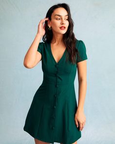 Free shipping on orders over $69. Shop The Dark Green V Neck Button-up Shirt Mini Dress - dark green - xs,s,m,l,xl at RIHOAS. Button Up Mini Dress, Shirt Mini Dress, Black And Pink Dress, Dark Green Dress, Pink Dresses, Short Sleeve Mini Dress, Short Jeans, Mini Shirt Dress, Midi Maxi Dress