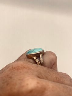 Vintage Blue Larimar with citrines ring 925 Sterling Silver with accents of gold rhodium Size 7 My jeweler can re size it for a $20 fee All rings are shipped in a nice gift box. Check out our over a THOUSAND great reviews!!! Engraving is $4 per letter and is not always perfect depending on the piece. It can take a few days if the jeweler is busy. This is payable to Paypal Judithsltd@gmail.com Gold Turquoise Ring In Sterling Silver, Gold Turquoise Ring With Gemstone For Anniversary, Gold Oval Turquoise Sterling Silver Ring, Gold Oval Turquoise Ring In Sterling Silver, Oval Gold Turquoise Ring In Sterling Silver, Luxury Turquoise Anniversary Ring, Gold Oval Multi-stone Turquoise Ring, Gold Oval Turquoise Multi-stone Ring, Gold Turquoise Multi-stone Oval Ring