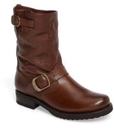 Frye Women's 'Veronica Short' Slouchy Boot Rustic Moto Boots With Leather Sole For Fall, Rustic Moto Boots With Leather Lining For Fall, Rustic Leather Boots For Fall, Rugged Leather-sole Moto Boots For Fall, Rugged Leather Sole Moto Boots For Fall, Rustic Boots With Leather Lining For Fall, Rustic Leather-lined Boots For Fall, Rustic Fall Boots With Leather Lining, Frye Veronica Short