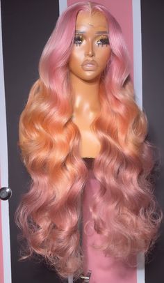 Wild Hair Color, Frontal Wig Hairstyles, Cute Hair Colors, Hair Techniques, Frontal Hairstyles, Pretty Hair Color, Hot Hair Styles, Dope Hairstyles, Hair Ponytail Styles