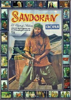 an old movie poster for sandorann with many pictures and captions on it