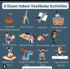 Floor Time Therapy, Vestibular Activities Kids, Proprioceptive Activities For Kids, Vestibular Activities, Sensory Integration Activities, Occupational Therapy Kids, Sensory Diet, Occupational Therapy Activities