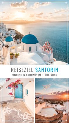 the cover of reiezeiel sanatorrin, with photos of white buildings and blue domes