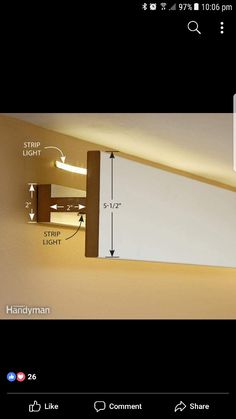 an overhead view of a room with the measurements for different lighting types and colors on it