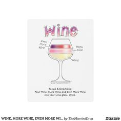 a wine glass with the words wine written on it