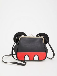 An adorable Mickey Mouse bag fits the essentials and lets you add playful personality to your everyday look. Kiss lock closure. Removable strap. 9. 5”W x 7. 25” H x 3. 5”D. 59. 5” strap length. Man-made material. Imported. The best plus size women's disney mickey mouse kiss lock crossbody handbags in multi. Torrid is your destination for cozy fall and winter clothes to keep you warm and comfortable. Torrid is your destination for plus size Mickey Mouse merchandise. Mickey Mouse Bag, Gift Wishlist, Disney Loungefly, Disney Clothes, Disney Handbags, Disney Bag, Purse Brands, Loungefly Disney, Disney Accessories