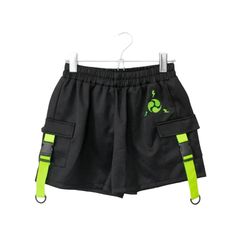 ACDC RAG CYBER PUNK vortex shorts NEON GREEN BLACK – YOU ARE MY POISON