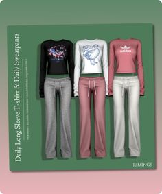 Sims 4 Clothing CC: Comfortable Daily Wear Female Sleepwear, Sims 4 Cheats, Female Pants, Sims 4 Cc Makeup, Sims 4 Expansions, Sims 4 Gameplay, Sims 4 Dresses