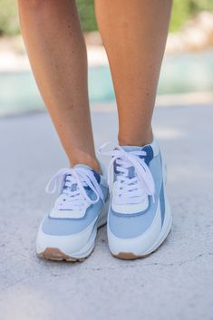 denim blue platform sneakers Elevate your style with our Blazer Denim Blue Platform Sneakers. These bold and chunky sneakers feature a unique blend of white and denim blue colors, making them a statement piece for any outfit. The platform design not only adds fashionable height, but also provides comfort for all-day wear. Fits true to size Lace up style Platform sneakers 1.8" heel height at highest Cushion sole vegan leather and fabric upper Trendy Denim Blue Lace-up Sneakers, Trendy Blue Chunky Sneakers With Round Toe, Trendy Blue High-top Chunky Sneakers, Casual Blue Chunky Sneakers With Round Toe, Blue Casual Chunky Sneakers With Round Toe, Blue High-top Chunky Sneakers With Laces, Trendy Denim Sneakers For Streetwear, Trendy Blue Platform Sneakers With Round Toe, Trendy Blue Platform Sneakers For Sports