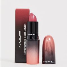 New In Box Mac Love Me Lipstick Shade 407 As If I Care Play With Pigment Matte Finish Provides Intense Color Long-Lasting Formula Russian Red Mac Lipstick, Mac Love Me Lipstick, Ruby Woo Lipstick, Lychee Fruit, Frosted Lipstick, Coral Lipstick, Damage Hair Care, Cream Lip Stain, Rouge Lipstick