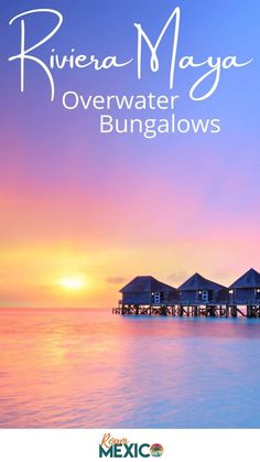 the cover of river water bungalows by riviera mayoya