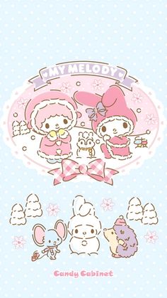 an image of hello kitty and her friends