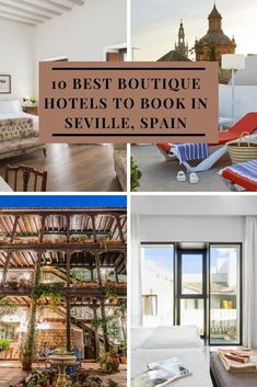 the best boutique hotels to book in sevillie spain