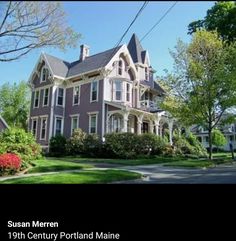 an old victorian house in the suburbs of portland, maine