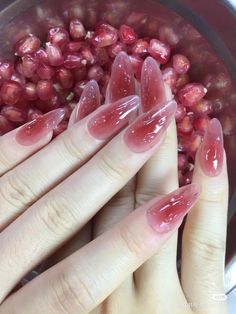 Asian Nails, Korean Nails, Blush Nails, Japanese Nails, Soft Nails, Jelly Nails, Nail Swag, Kawaii Nails