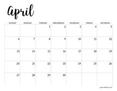 a calendar with the word april written in black and white on it, next to an apple