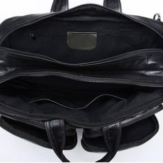 You can use this convertible leather brief backpack in many ways such as handbag,shoulder cross-body bag or backpack.This stylish multi-functional bag with roomy space can reduce the load on the shoulders,reduce weight when traveling,and can meet daily needs.     ITEM OVERVIEW   Material: genuine cow leather. The high quality handbag/ shoulder bag/ back bag give a soft feel and wonderful vintage look. It can be used for several years without expiration.    Size: 15.7"(40cm)L X 10.2"(26cm)H X 4.72"(12cm)W. 1.7kg. Maximum of one laptop computer in 15.6", also can put some books, moblile phone, cards, keys and so on.    Interior Pockets: 2 x large main compartment (contain 1 x secret pocket), 2 x middle pocket(maximum of A5 notebook), 2 x small pocket for cards, bills, tissue, etc. All the Briefcase Backpack, Multifunction Bag, Secret Pocket, Phone Cards, Daily Gift, Back Bag, A5 Notebook, Leather Coin Purse, Quality Handbags