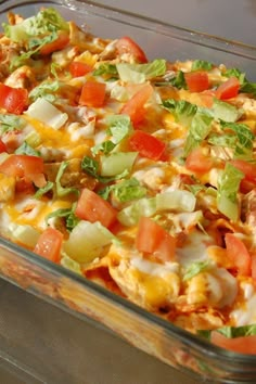 mexican chicken casserole in a glass dish with the words weight watchers mexican chicken casserole