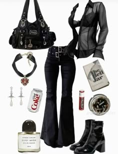 Goth Inspiration, Women's Winter Outfits, Diy Vetement, Black Clothing, Swaggy Outfits, Aesthetic Outfit, Gothic Outfits, Goth Outfits, Alternative Outfits