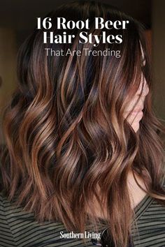 Root Beer Hair Balayage, Root Beer Hair Color Brunette, Root Beer Highlights, Root Beer Hair Color, Fall Hair Color For Brunettes Pale Skin, Hair Color Ideas For Brunettes Fall 2023, Cold Brew Hair Color Brunette, Winter 2023 Hair Trends Brunette, Striking Hair Color Highlights